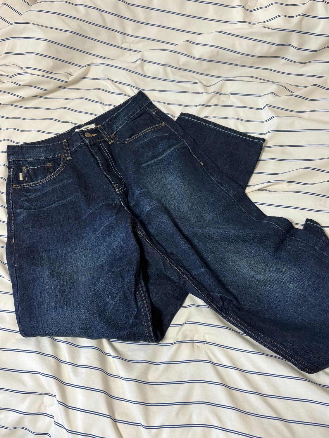 GLOWNY MID-RISE LOOSE FIT JEANS (INDIGO) 상품이미지4
