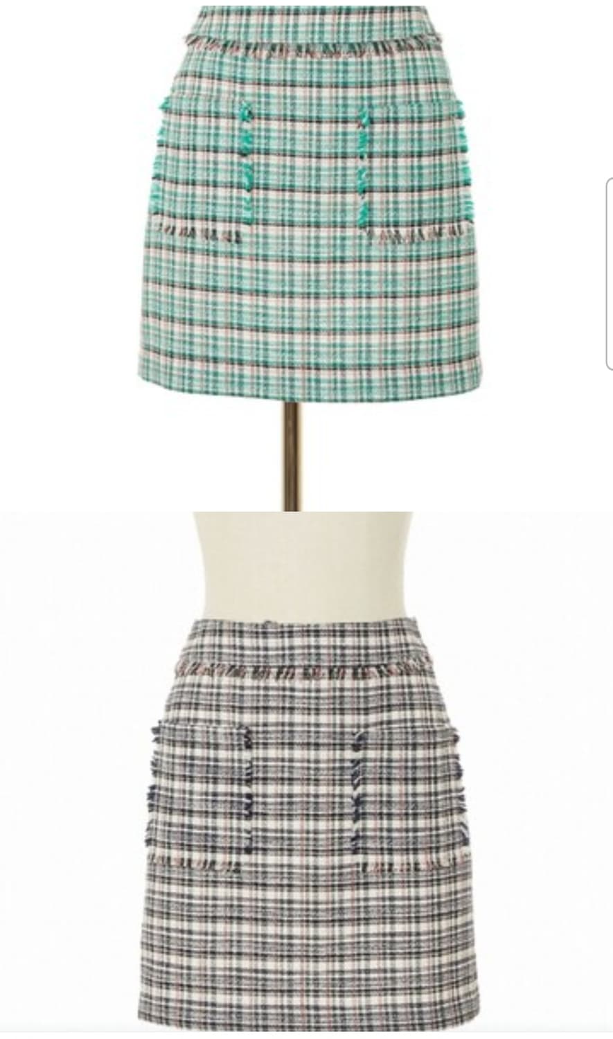 (새상품)에고이스트 아웃포켓 트위드 미니스커트55 상품이미지8