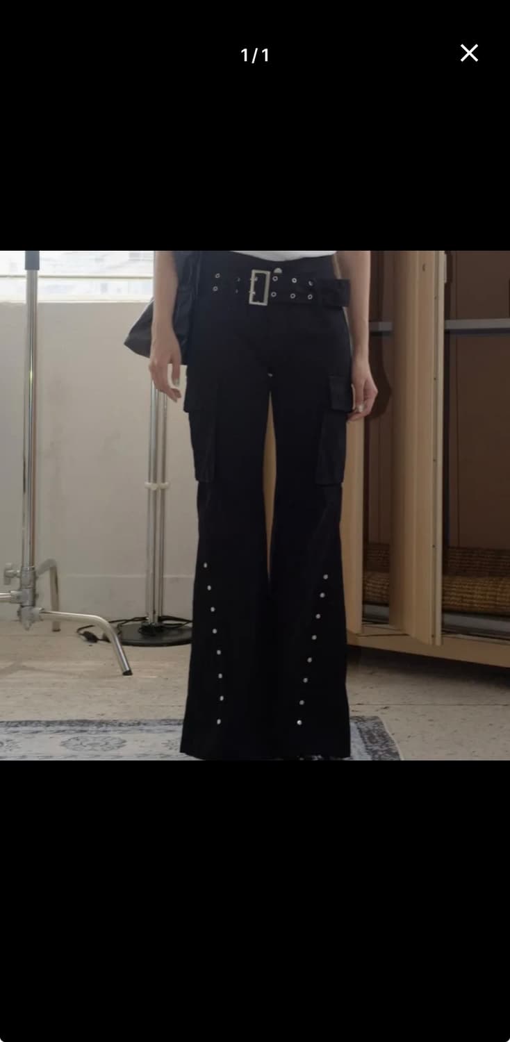 스터드 카고 부츠컷 팬츠 상품이미지1