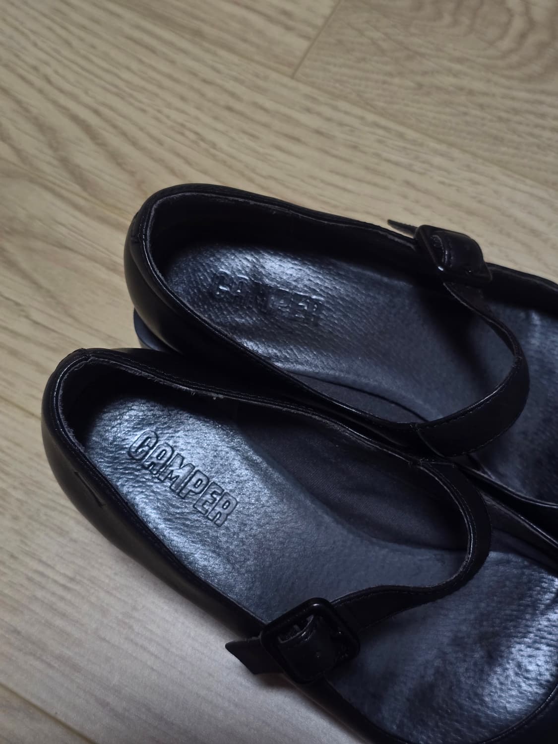 캠퍼 비브람 블록 힐 메리제인 슈즈 38 상품이미지4