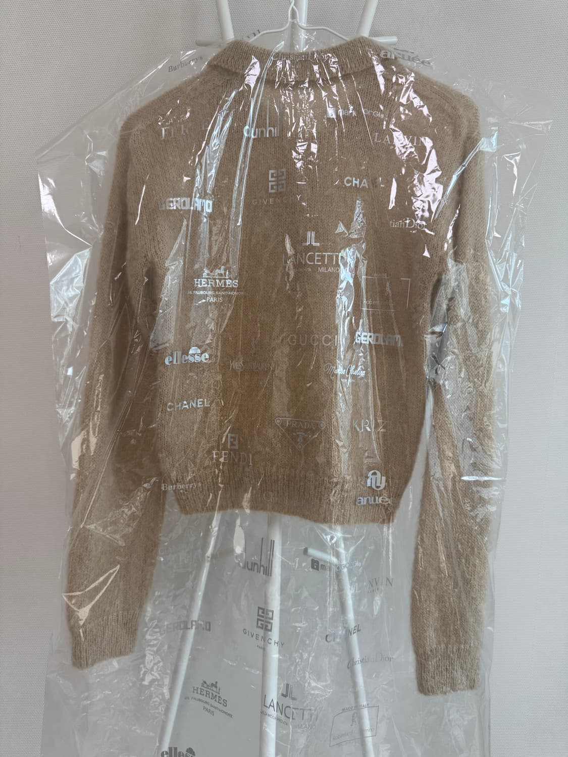 오라리 모헤어 폴로니트 베이지 0사이즈 상품이미지4