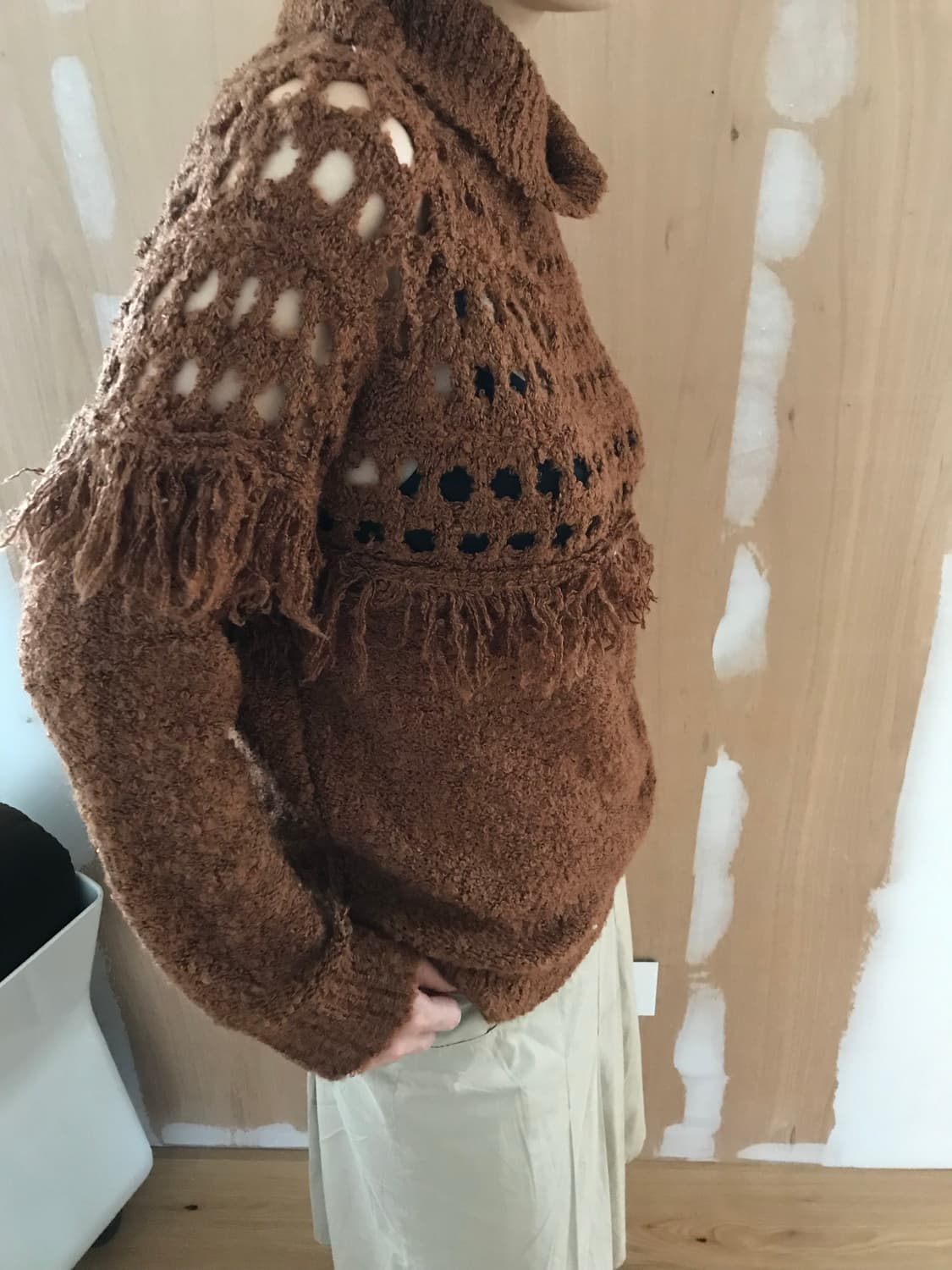 vintage brown tassel knit 상품이미지4