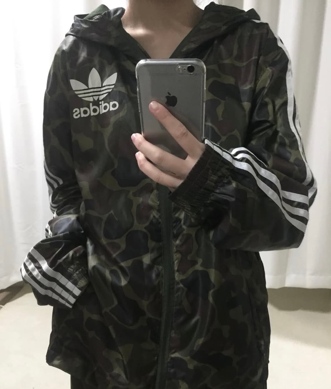 아디다스 밀리터리 카모 바람막이 상품이미지1