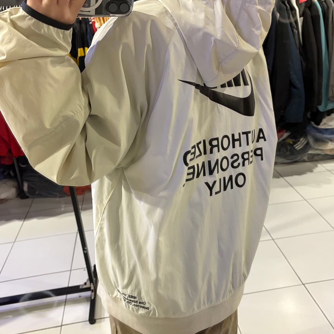 나이키 우븐 언라인드 백로고 후드 아노락 상품이미지2