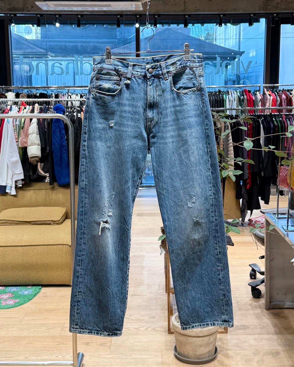 r13 데님 디스트로이드 팬츠 상품이미지1