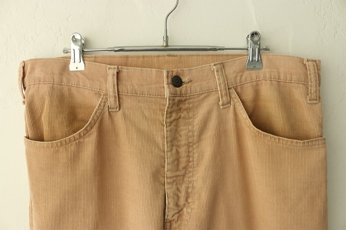 70s 리바이스 646 베이지 코듀로이 벨바텀 부츠컷 팬츠 상품이미지6