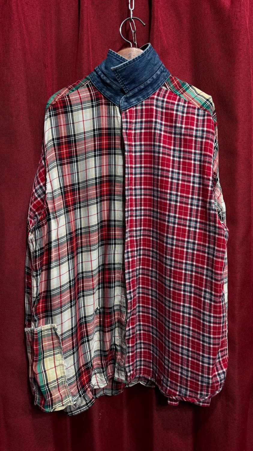 디젤 패치워크 셔츠남방 XL 상품이미지5