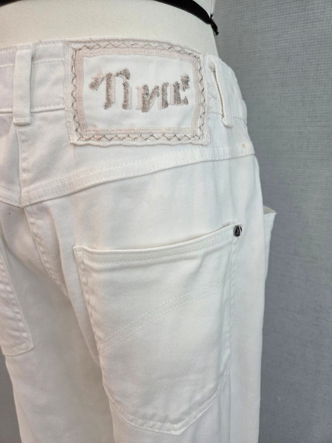 타임 화이트진 청바지 상품이미지4