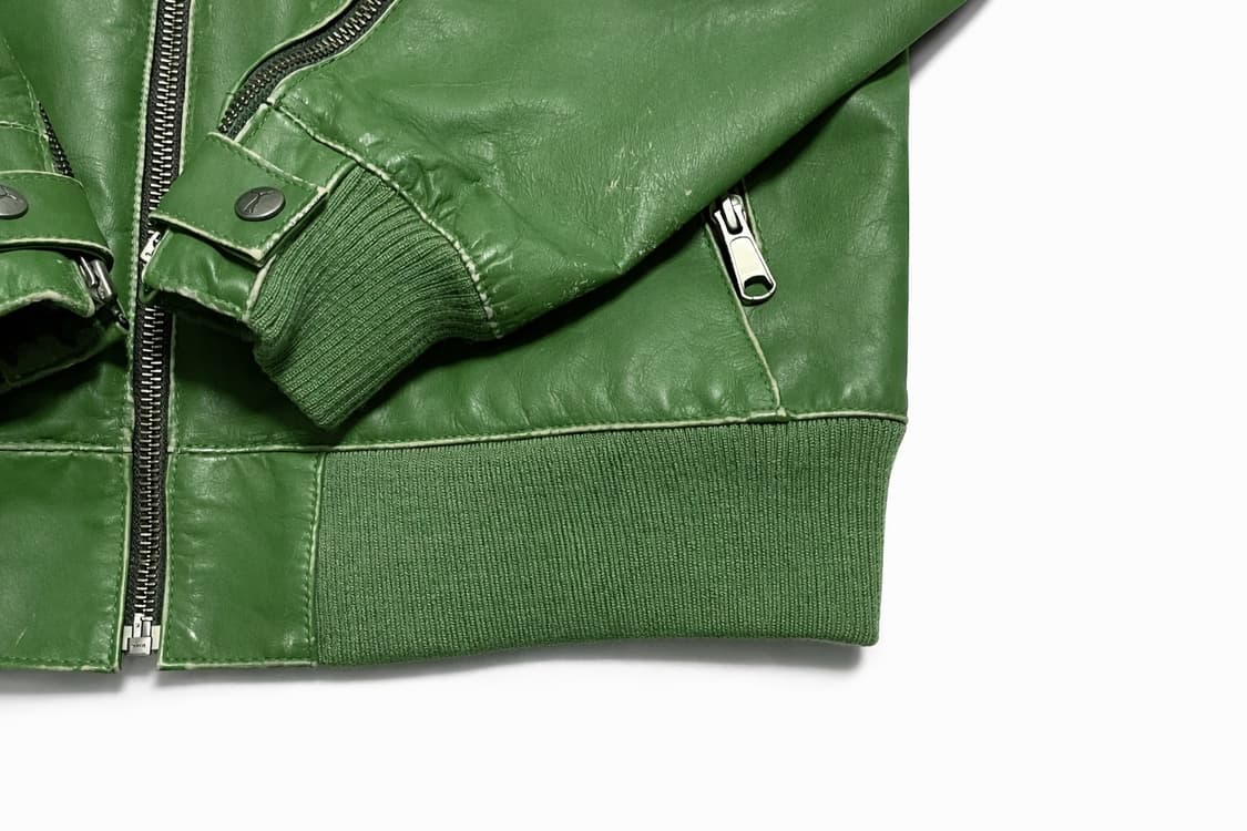 00s 독일 빈티지 y2k 푸마 500cc 8볼 레이싱 리얼 레더 자켓 상품이미지5