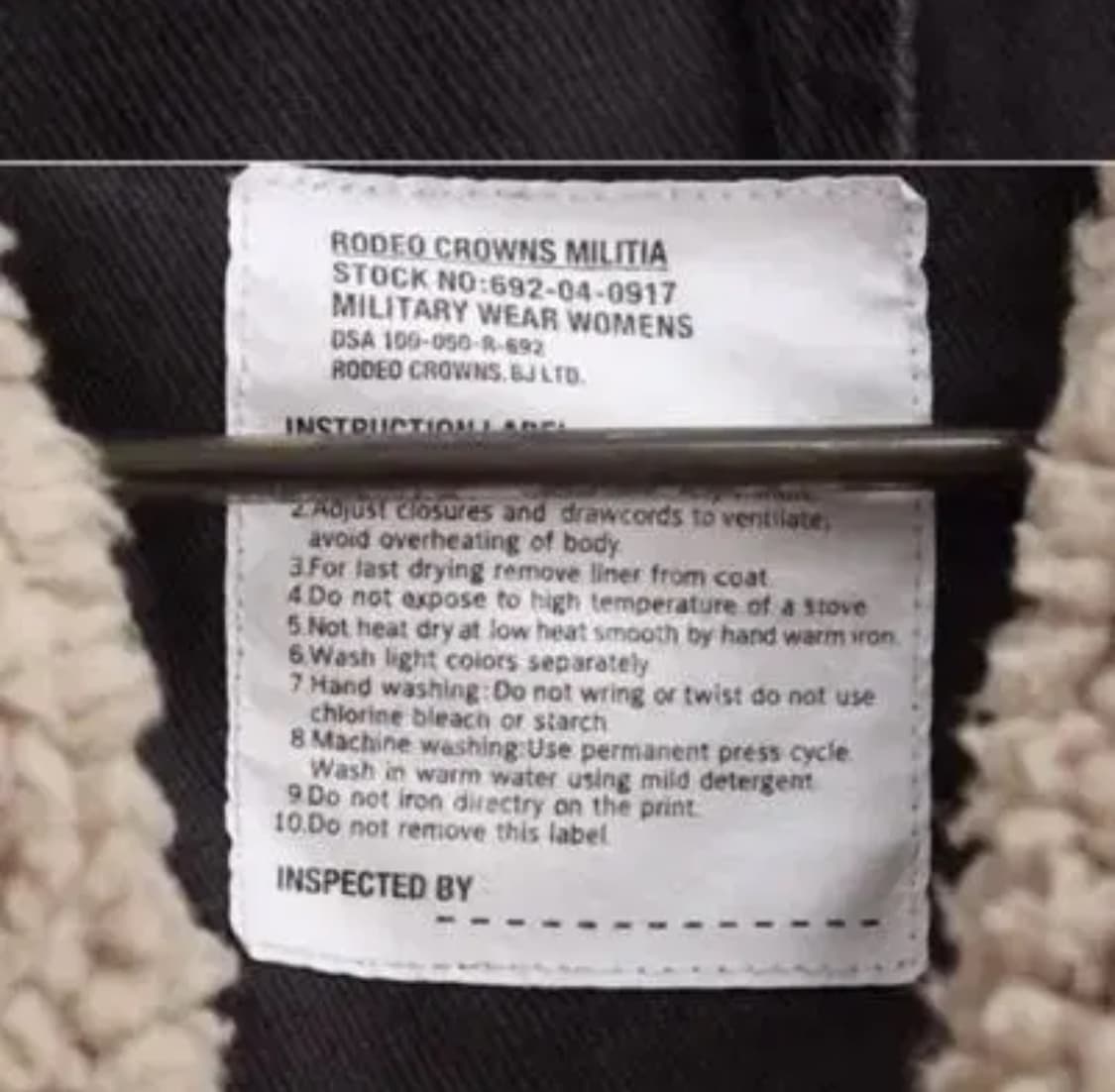 로데오크라운즈 빈티지 스컬 프린팅 내피 야상 (탈착가능) 새상품 상품이미지4