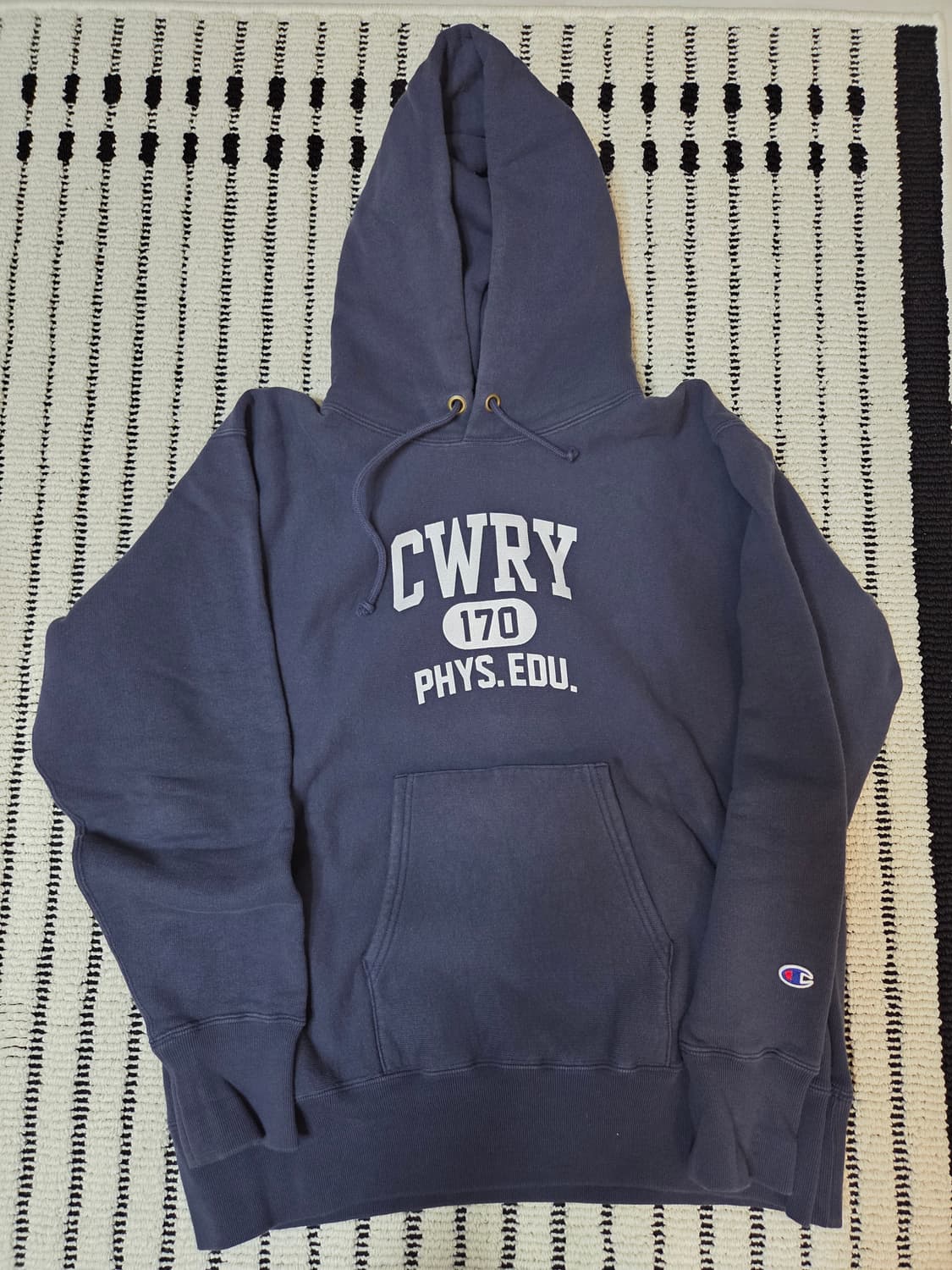 챔피온 제팬 리버스위브 후드 네이비 상품이미지1