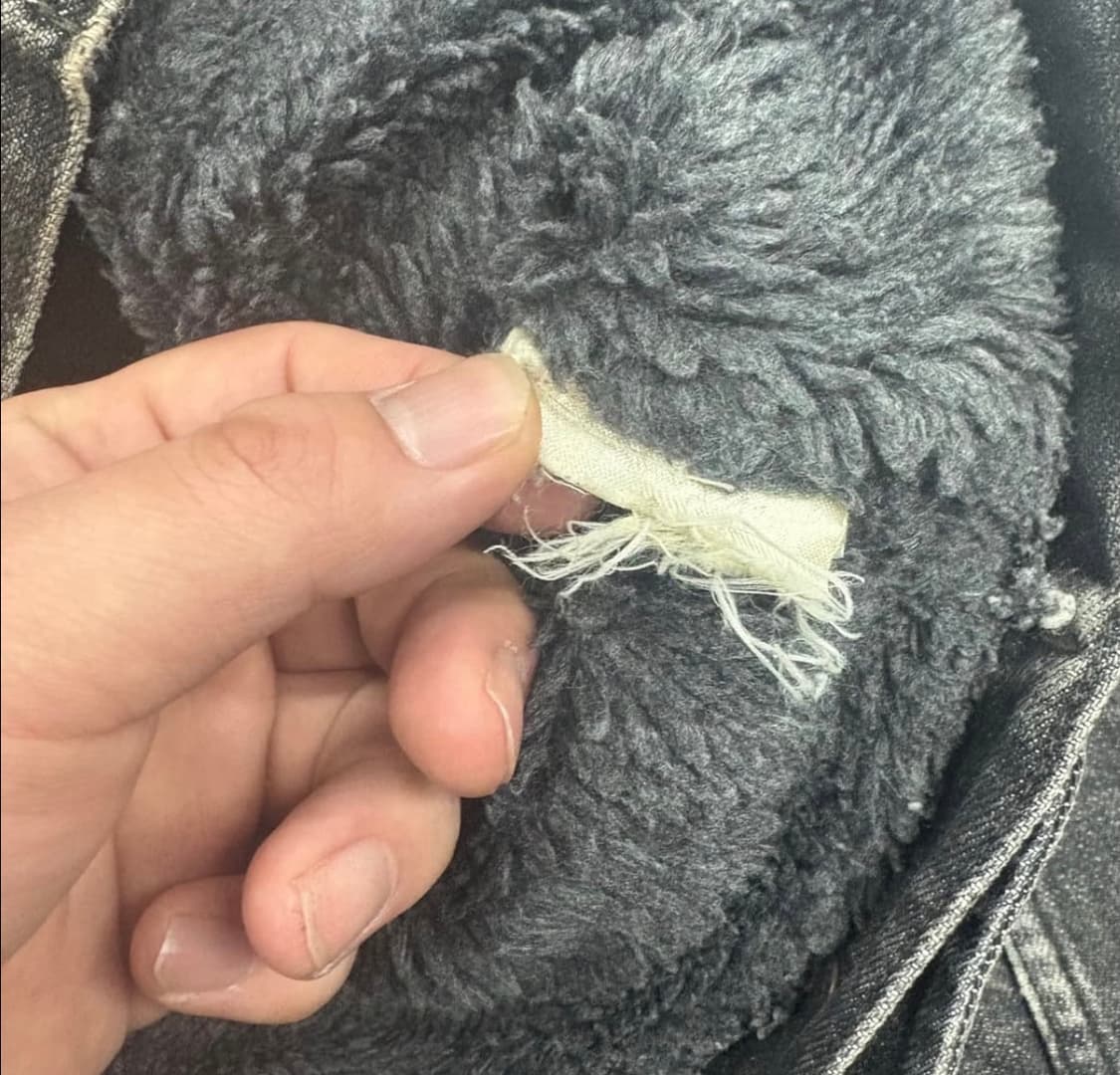 디젤 워싱 털 쉐르파 데님 자켓 (95) 상품이미지5