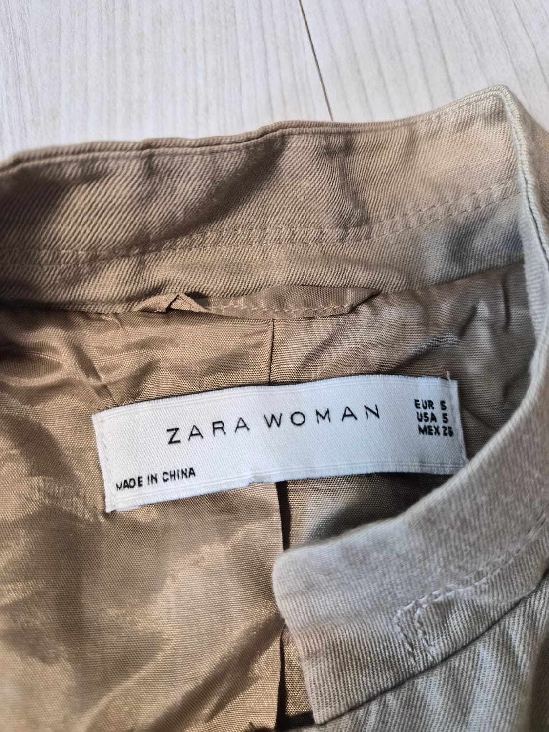 [ZARA] 자라 우먼 밤부 버클 린넨 혼방 사파리 자켓 (S) 상품이미지8