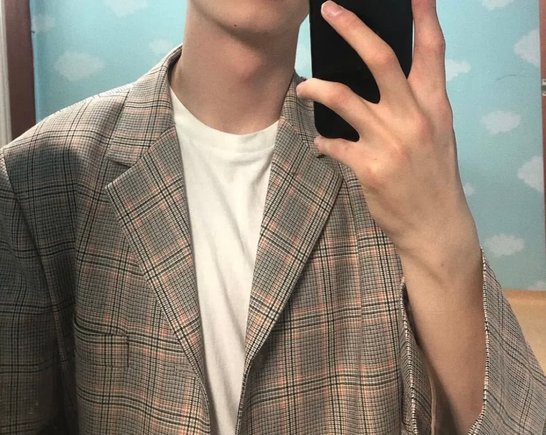 ANYU 체크 블레이져 상품이미지2