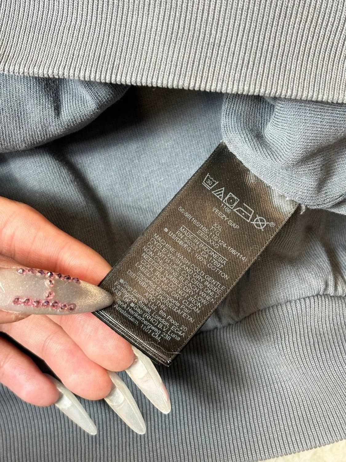 이지갭 YZY 헤비코튼 오버 솔리드 후드티 PN6568 상품이미지7