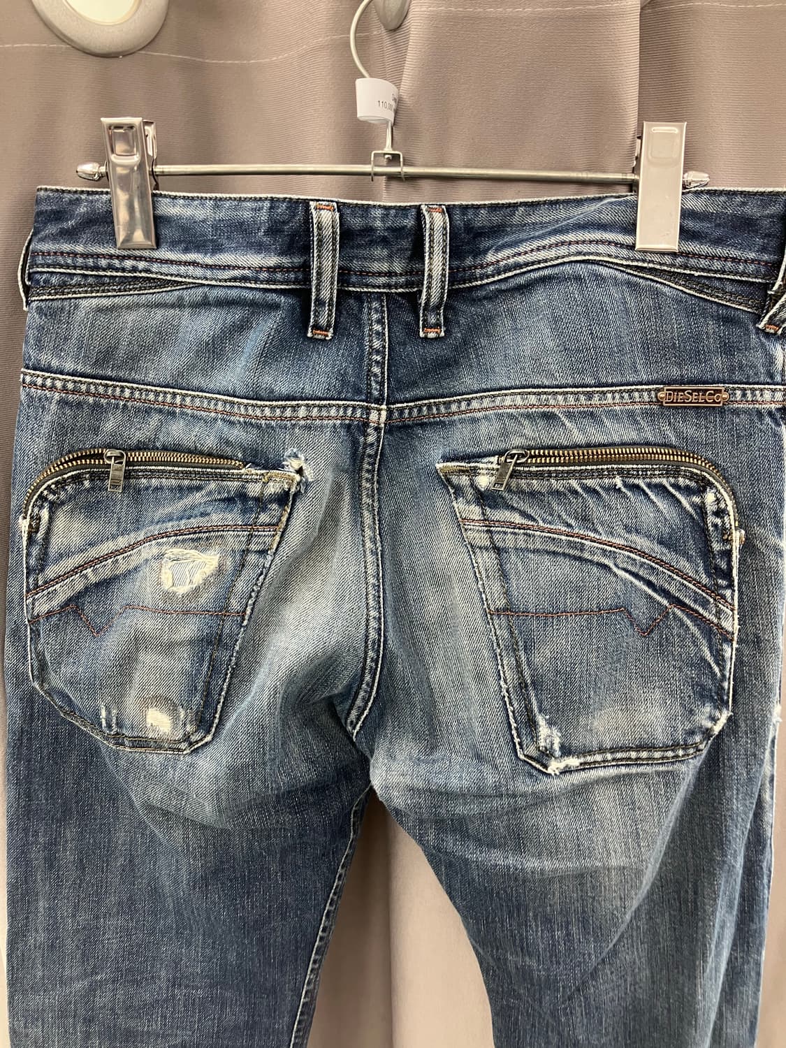 디젤 입체포켓 디스트로이드 워싱 데님진 상품이미지1