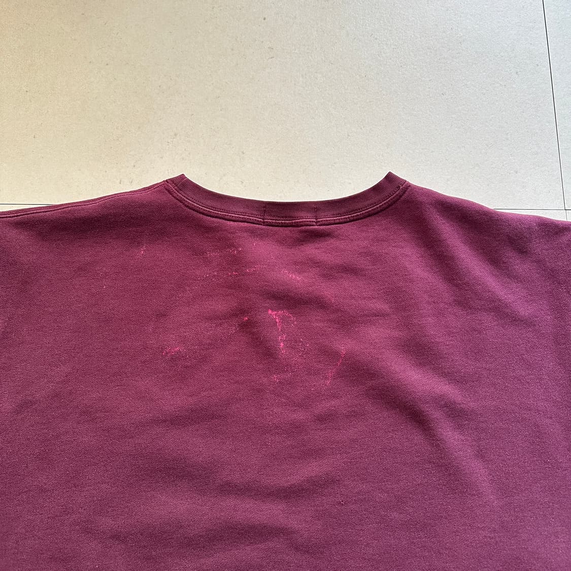 90s 폴로 랄프로렌 맨투맨 버건디 L  상품이미지7