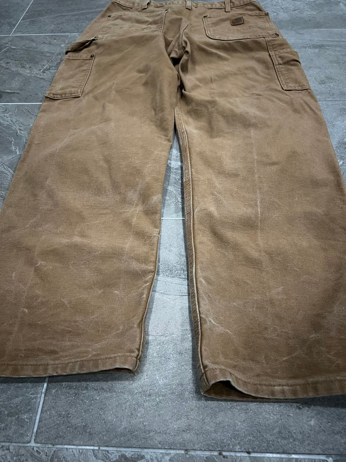 (32X30)칼하트 더블니 워크팬츠 B136BRN 칼하트브라운 던거리핏 상품이미지7