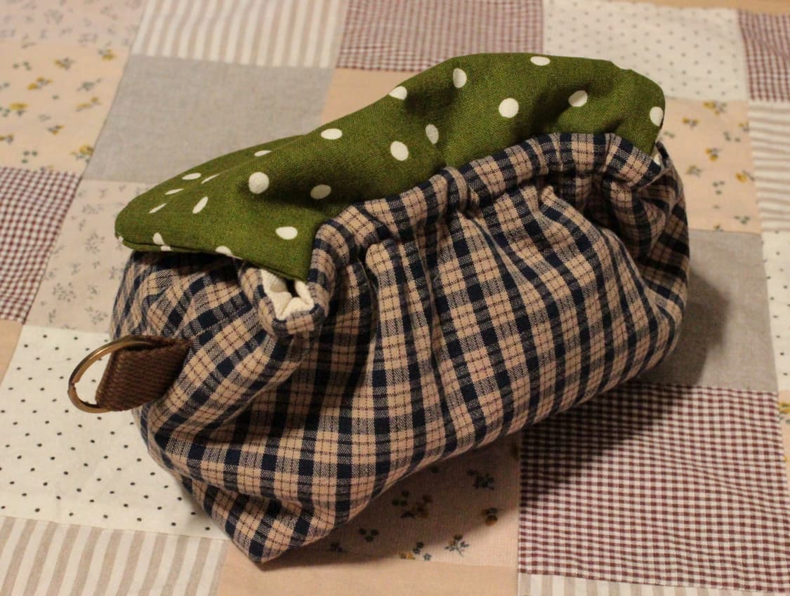 핸드메이드 키링 도트 밴딩 파우치 상품이미지6