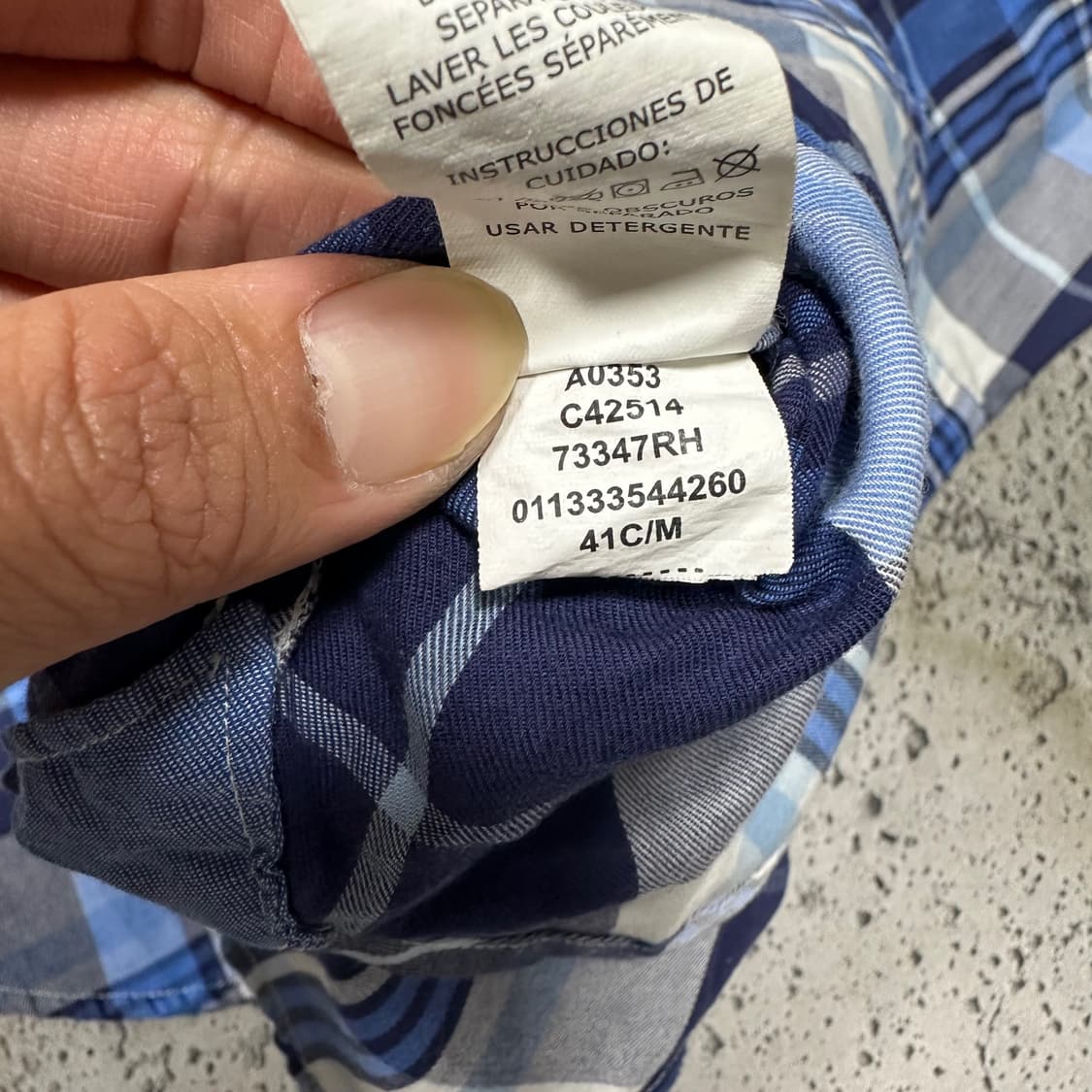 ✨ (바배) CHAPS 월계관 체크 셔츠  상품이미지4