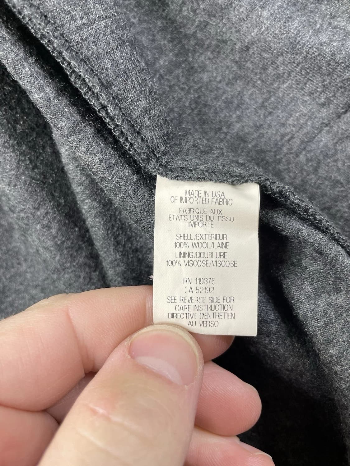 헬무트 랭 소나 울 비대칭 지퍼 자켓 상품이미지3