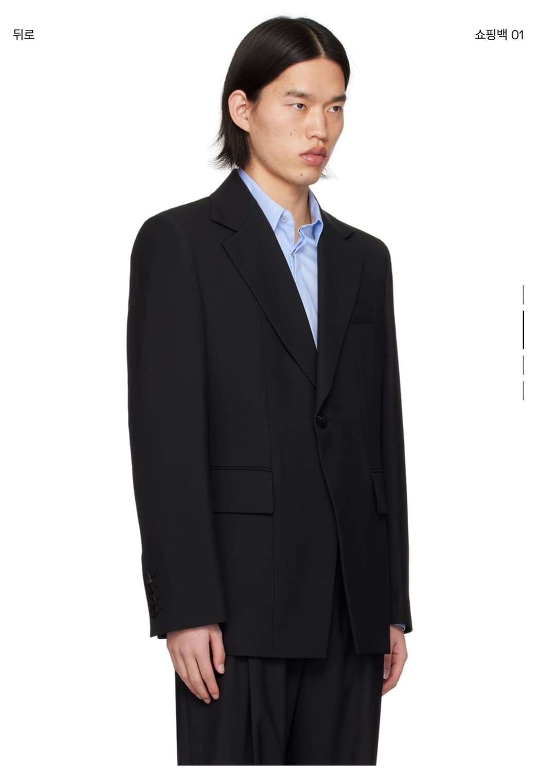 단품판매X 우영미 슬림 블레이저 (부츠컷 슬랙스 셋업 상품) 48size 상품이미지2