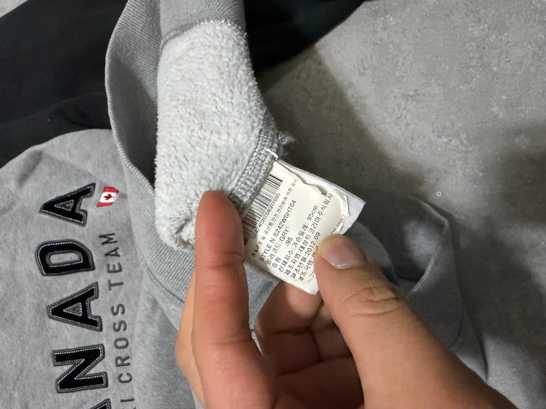  데상트  캐나다 스키팀  빈티지 스웻셔츠  95size   상품이미지6