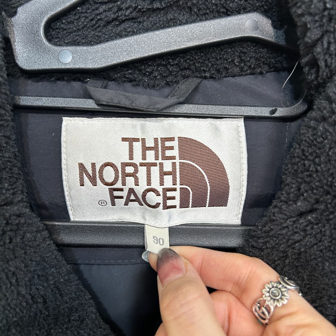 노스페이스 여성 구스다운 롱패딩 90 상태최상 상품이미지2