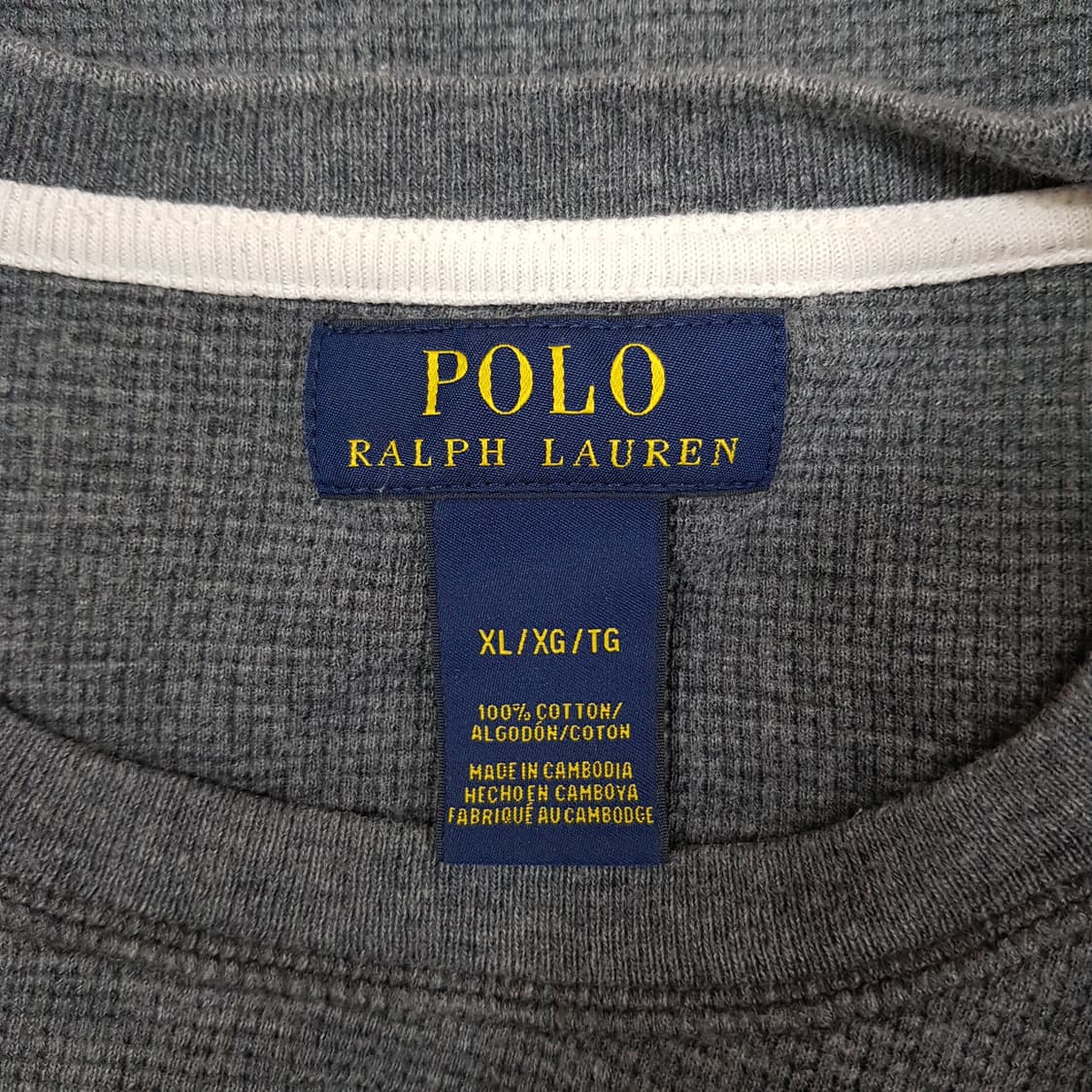 폴로 랄프로렌 와플 코튼 티셔츠 XL사이즈 상품이미지3
