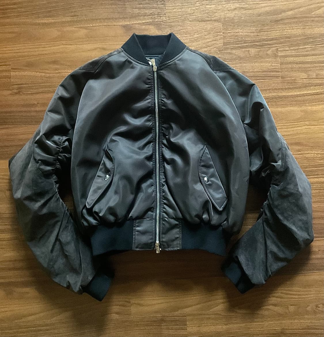 cmmawear 커마웨어 c round bomber 봄버 다크 브라운 상품이미지2