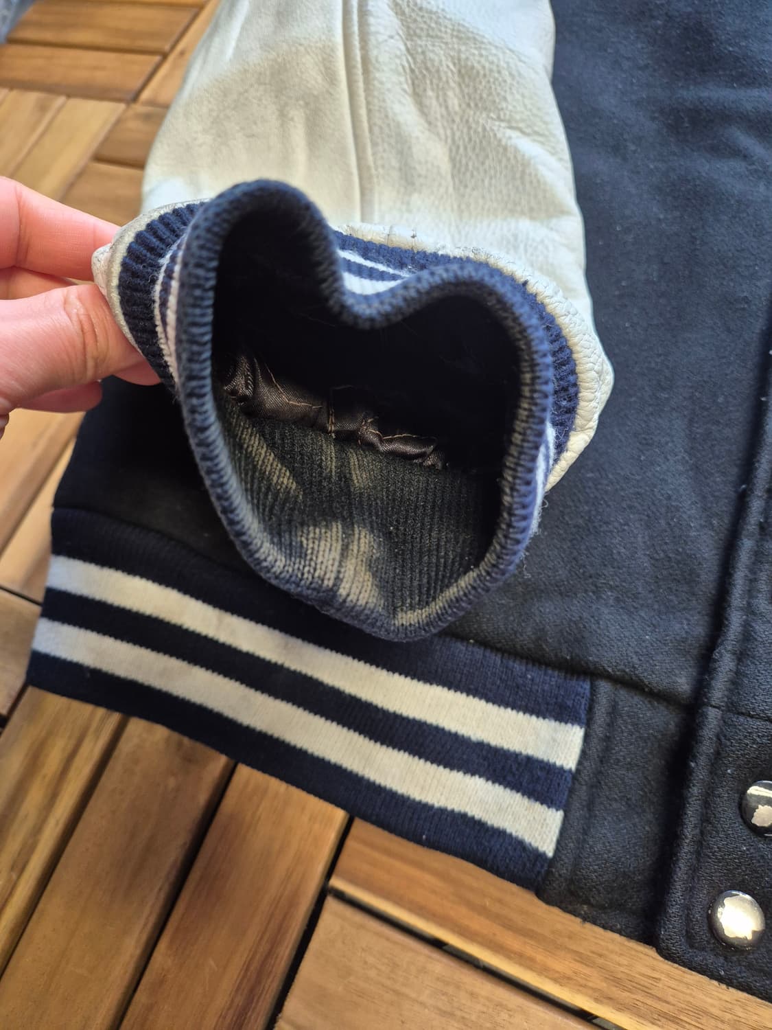 Bape 00s 베이프 OG 바시티 자켓 상품이미지4