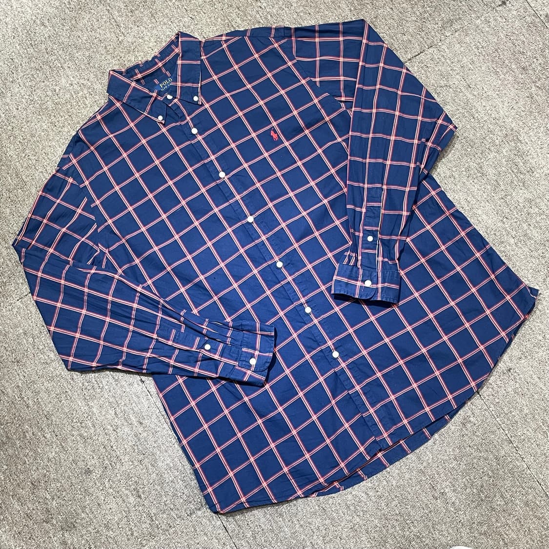 (XXL) POLO 폴로 랄프로렌 체크 셔츠 클래식 핏 상품이미지1