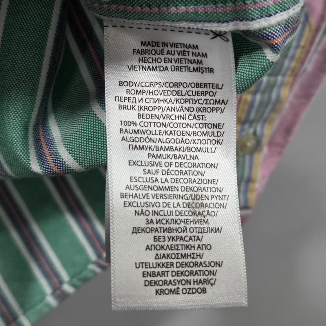 폴로랄프로렌 키즈 스트라이프 버튼다운 옥스포드 셔츠 4T 상품이미지4