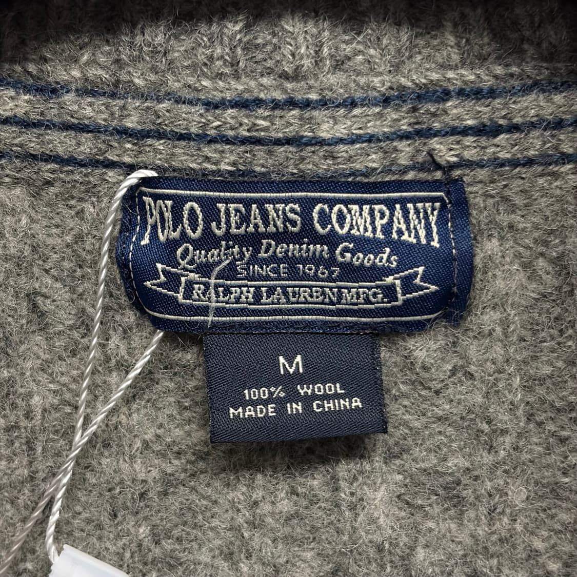 폴로 진스 울 니트 집업 상품이미지5
