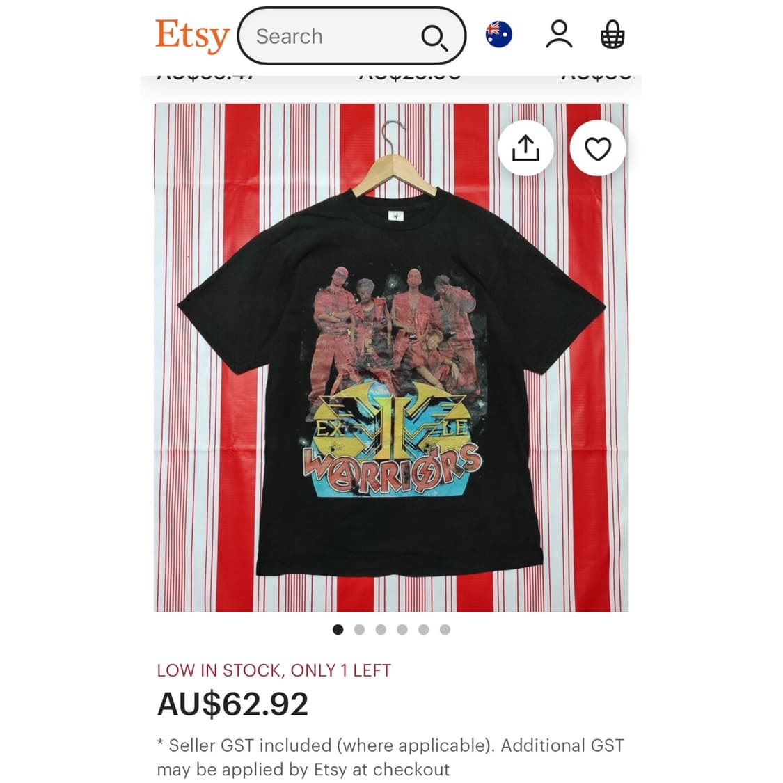 일본 EXILE THE SECOND 밴드 반팔 락티셔츠 상품이미지4