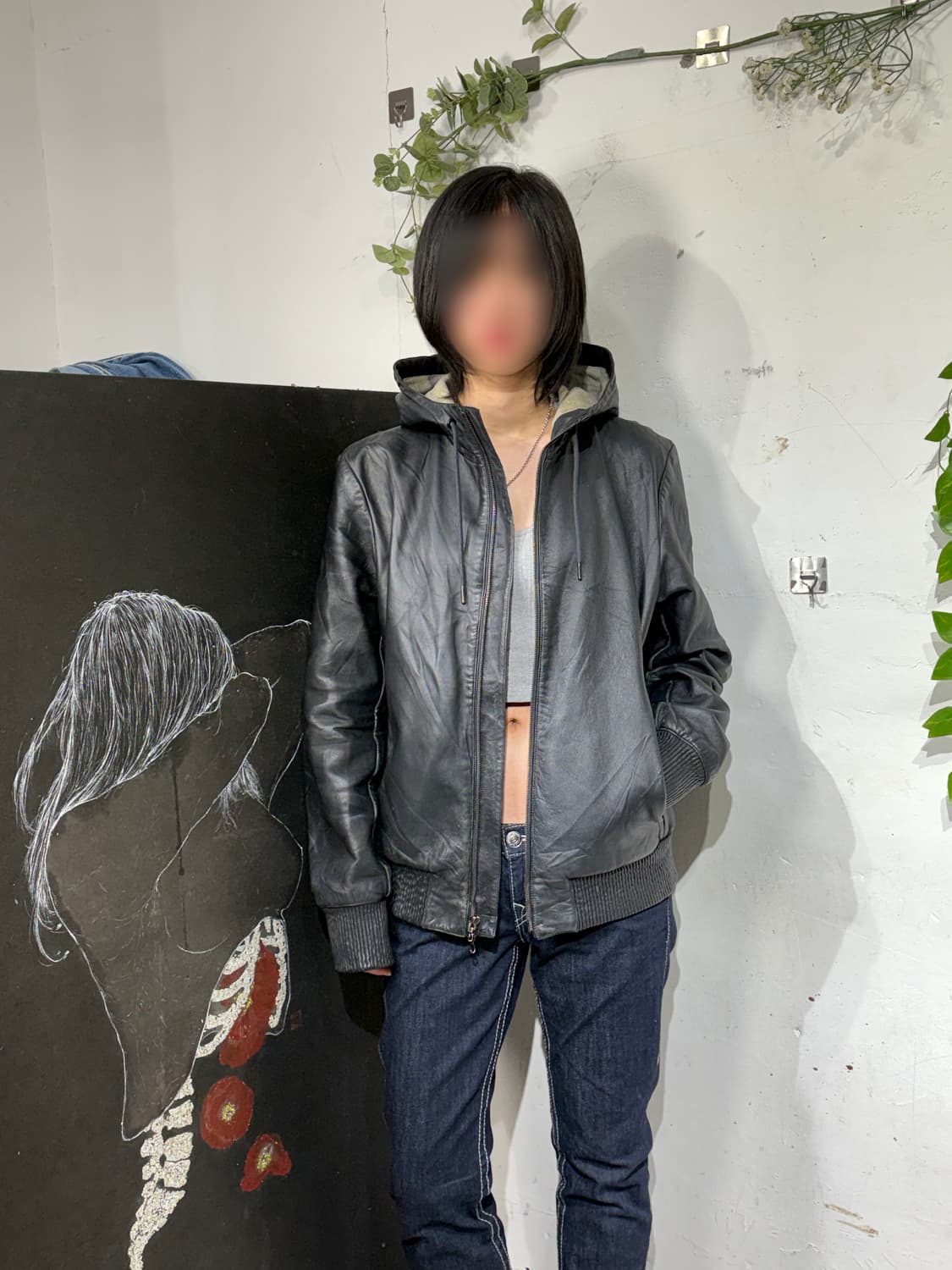 랙 앤 본 rag bone 양가죽 펑크 락시크 후드 가죽자켓 M 상품이미지3