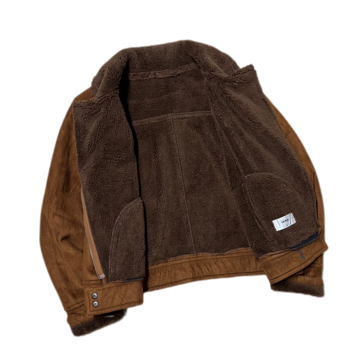 브라운 무스탕 자켓 상품이미지4