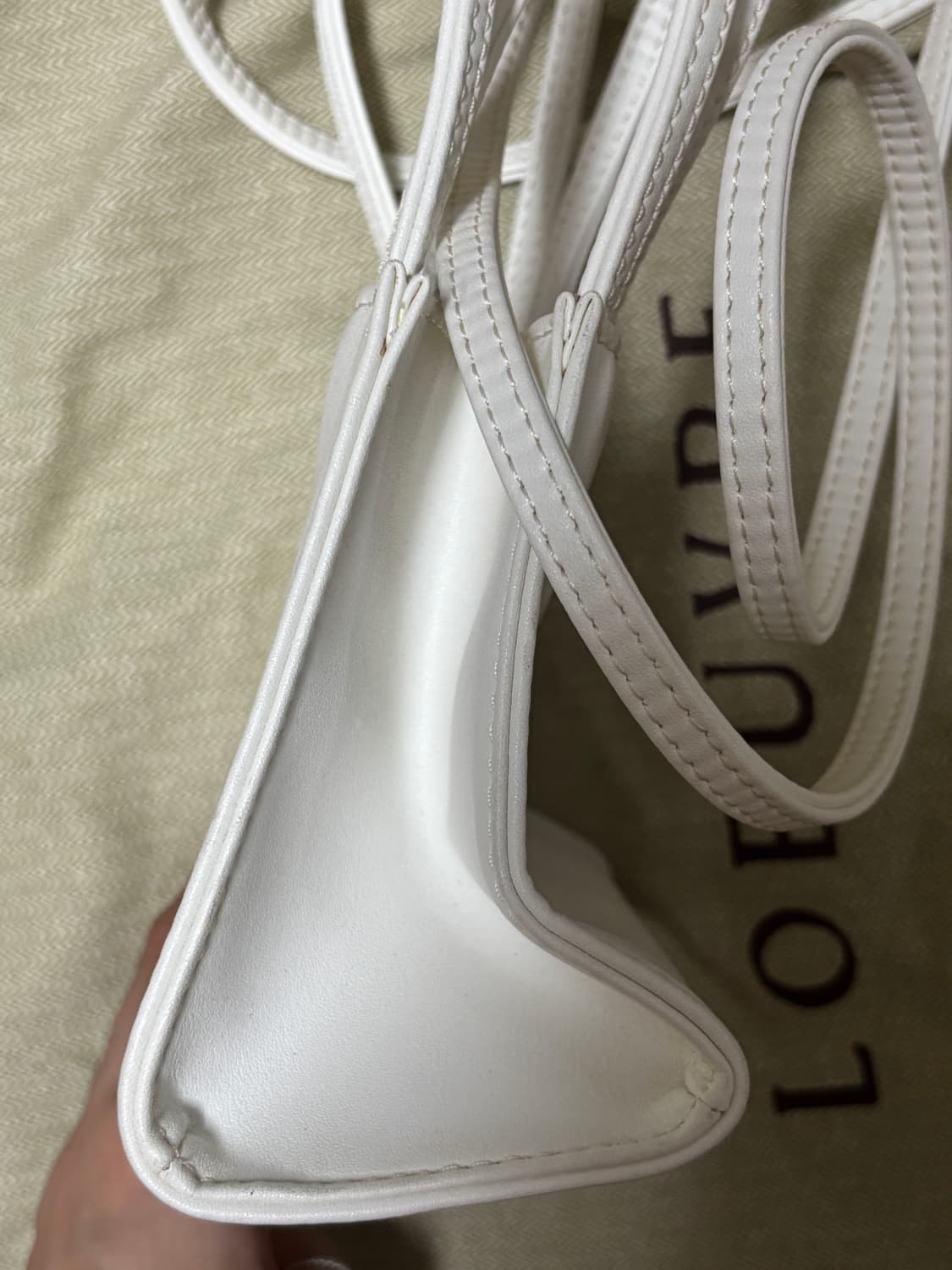 텔파 쇼핑백 스몰 화이트 상품이미지3