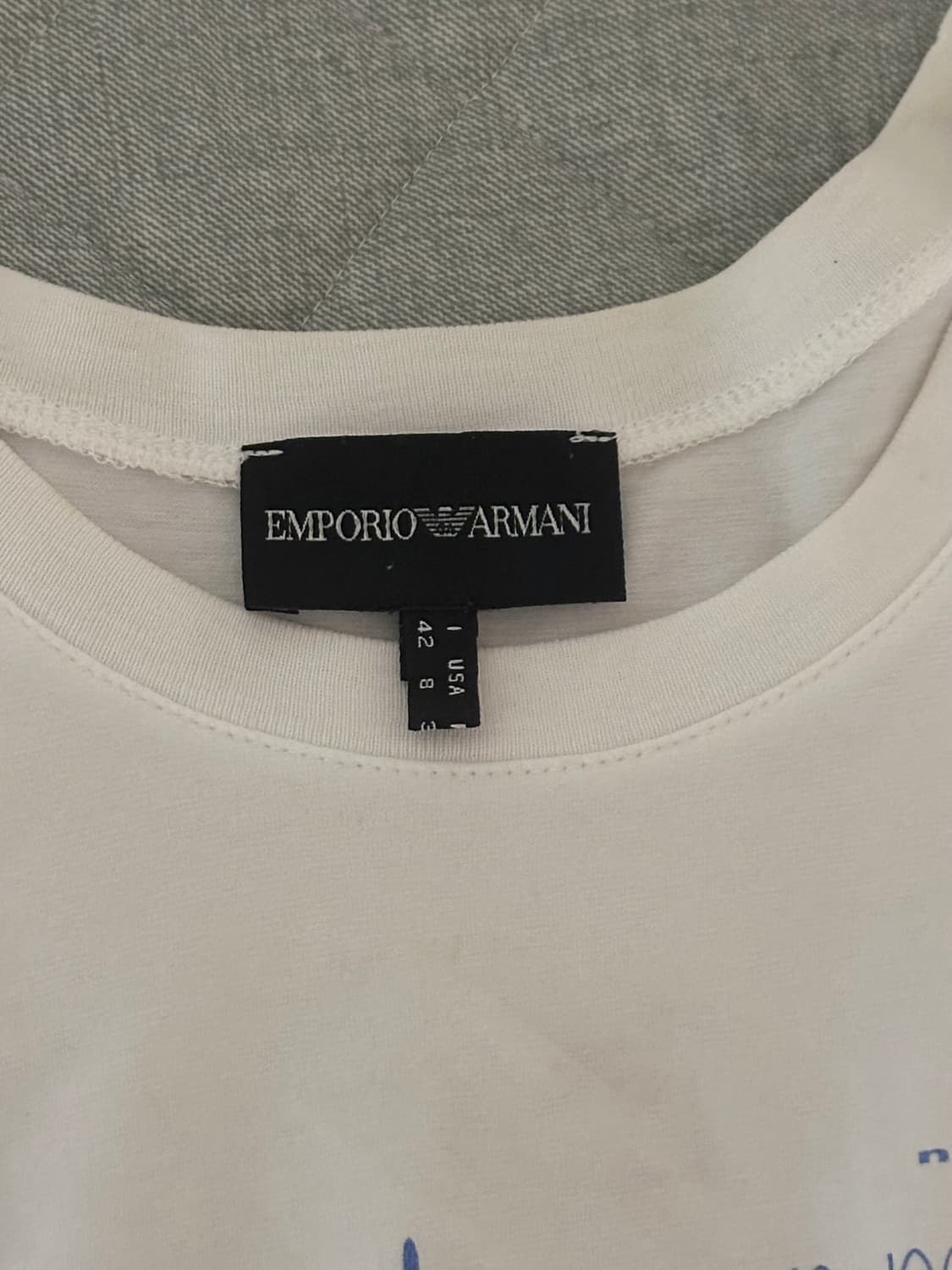 엠포리오 아르마니 프린팅 코튼 반팔티셔츠 반팔슬리브 상품이미지3