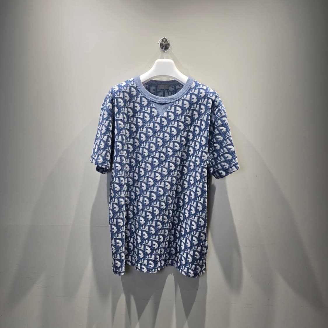 [중고/정품] 디올 테리 반팔 티셔츠 네이비 XL 상품이미지1