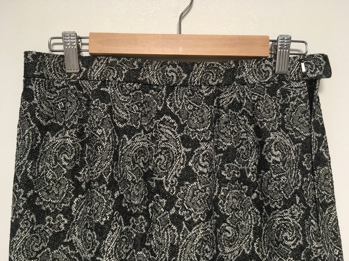 vintage paisley midi skirt black 상품이미지7