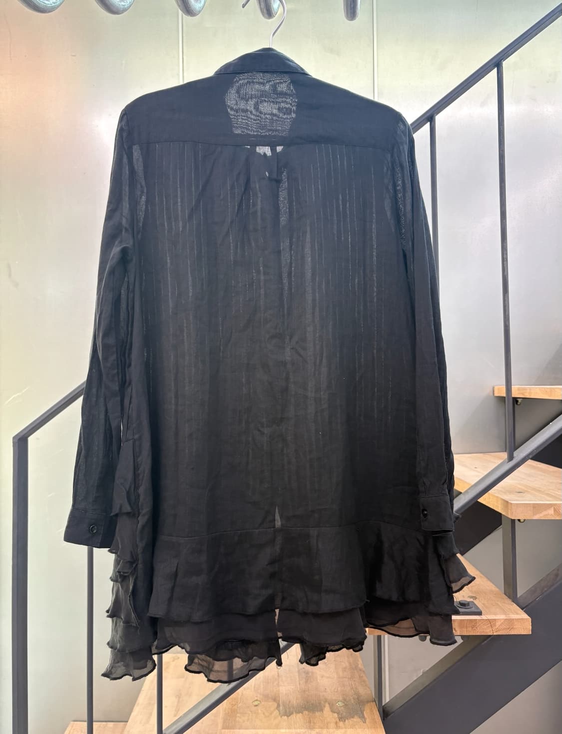 빈티지 롱셔츠 미니 원피스 상품이미지2