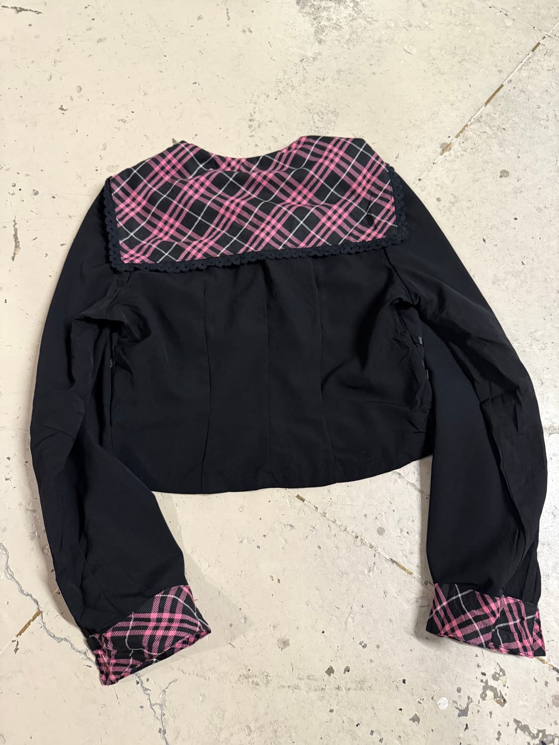 bodyline sailor collar eyelet zip-up 상품이미지5