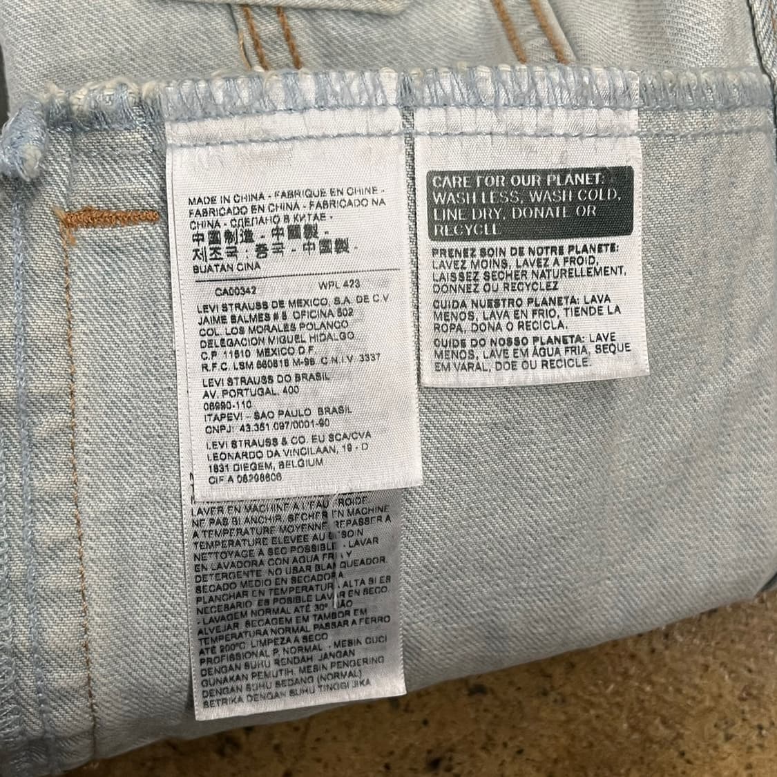 [정품/S] 리바이스 패치 데님 자켓 b17 상품이미지6