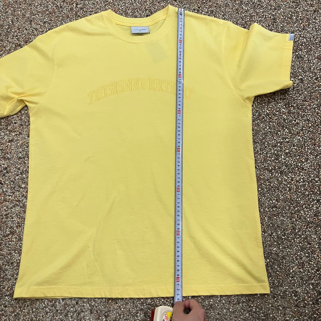 81 디스이즈네버댓 로고 반팔 옐로우 상품이미지7