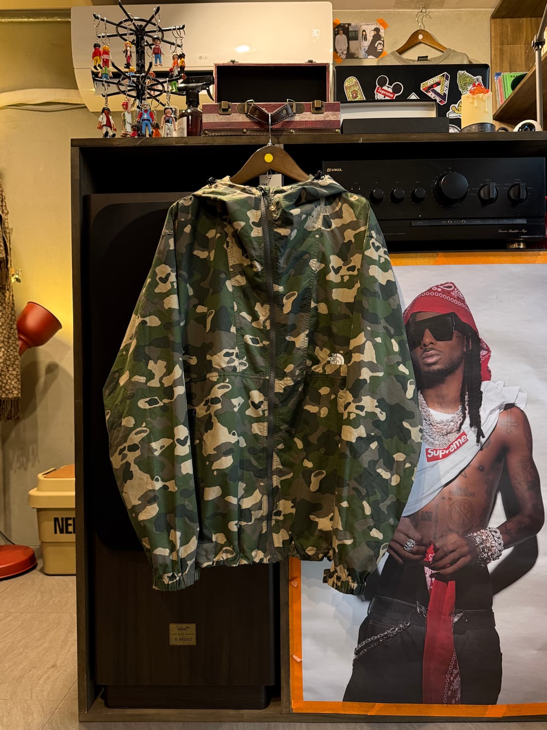 노스페이스 노벨티 미드로고 바람막이 XL 상품이미지1