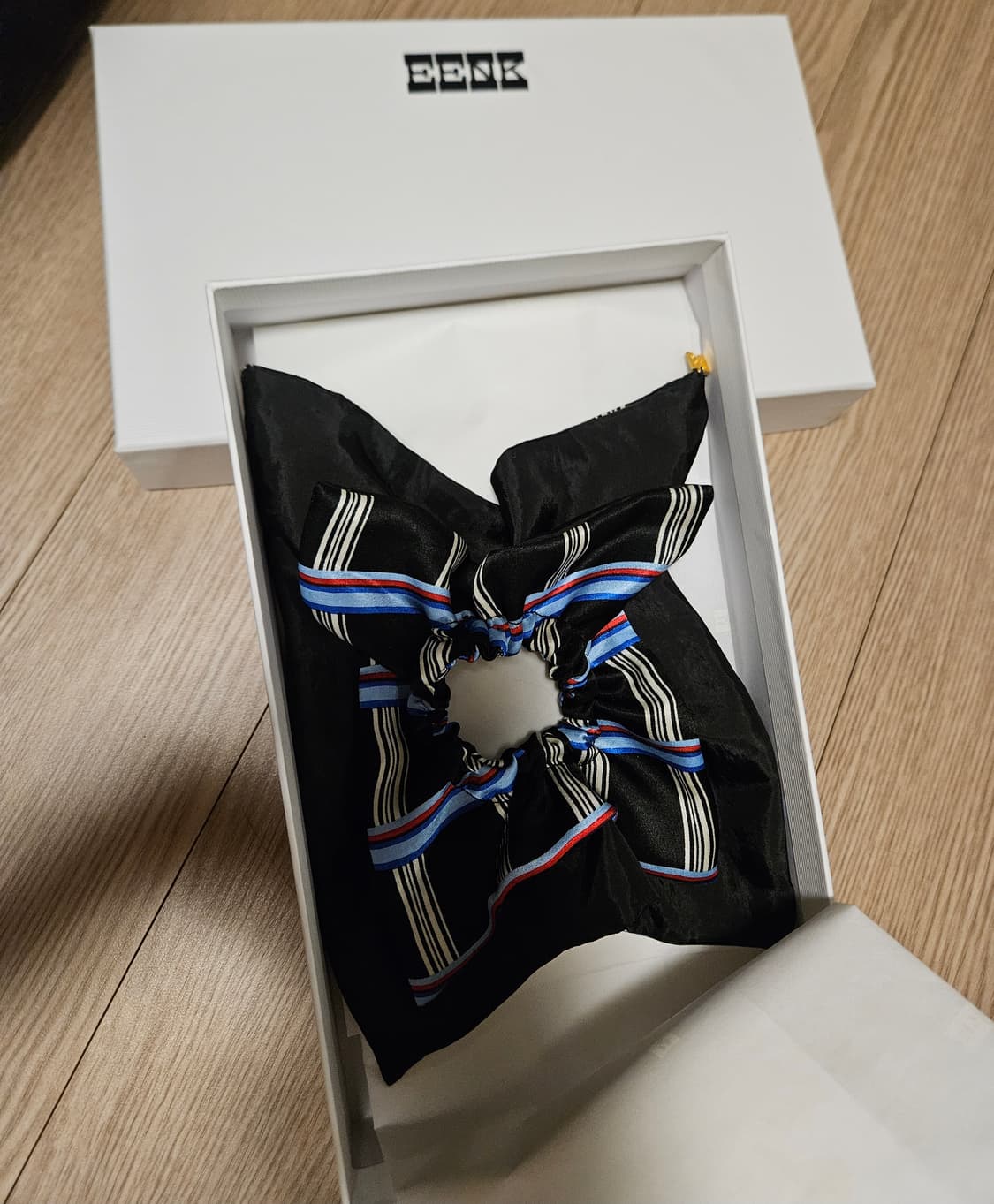 잉크 EENK 실크 100 스카프 스크런치(헤어끈) 상품이미지2