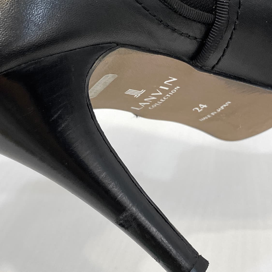 [240] 랑방 카프스킨 스틸레토 부티 힐 24 상품이미지6