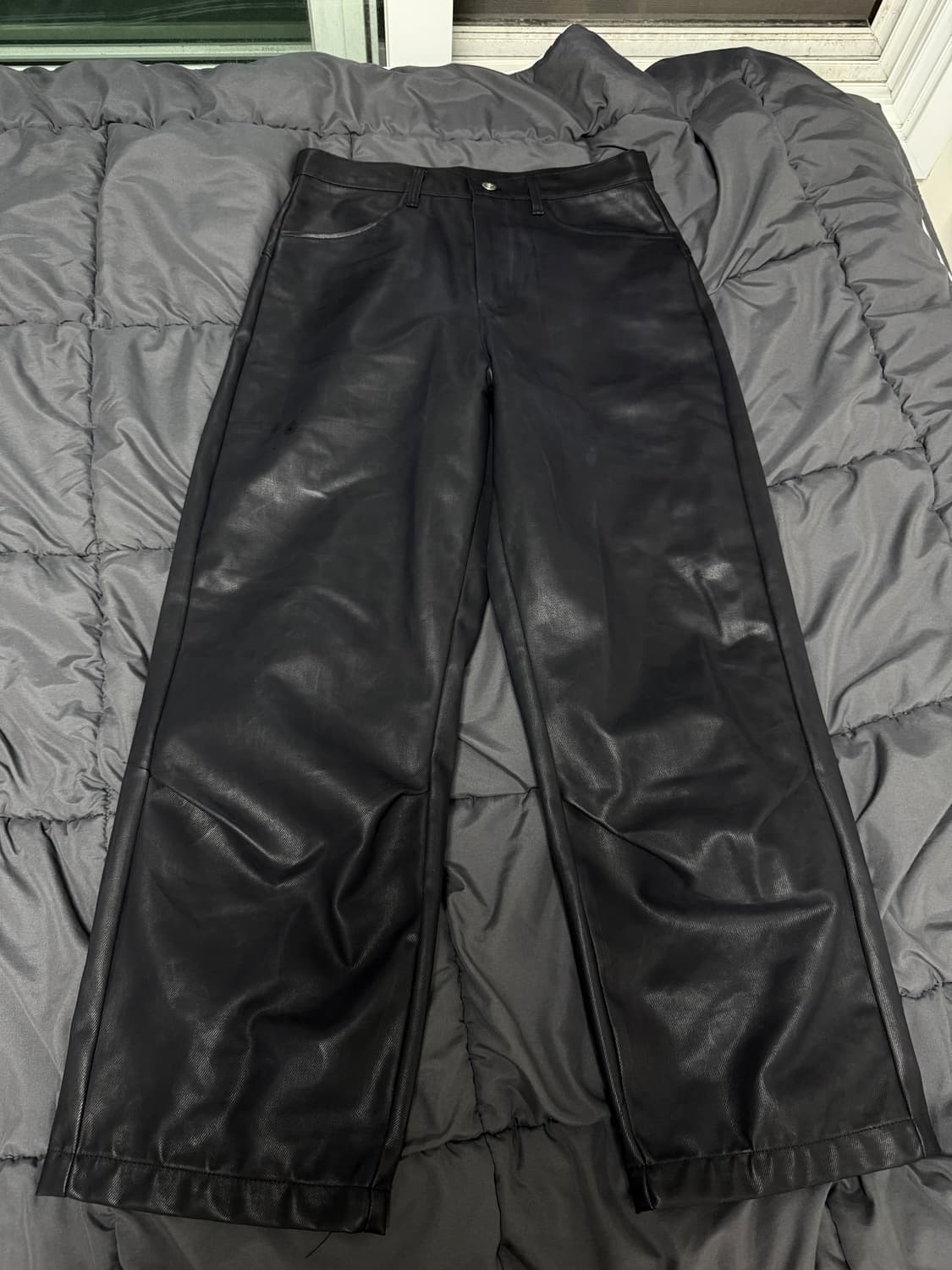 맨하탄프로젝트 가죽 바지 상품이미지1