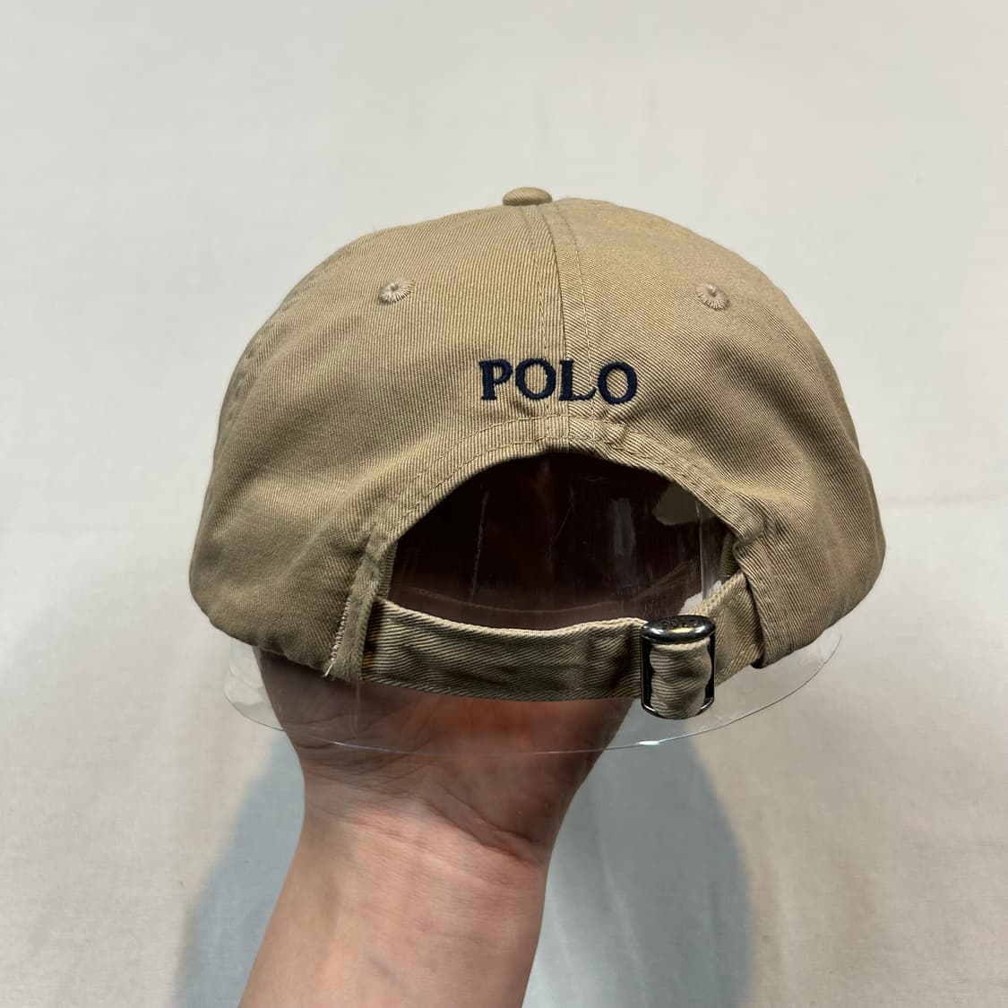 폴로 랄프로렌 베이지 치노 볼캡 모자 상품이미지4